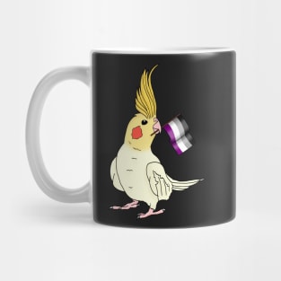 Asexual Pride Cockatiel Mug